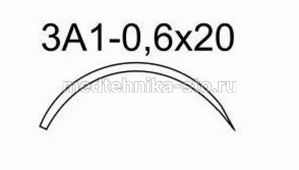 Игла хирургическая 3А1-0,6х20