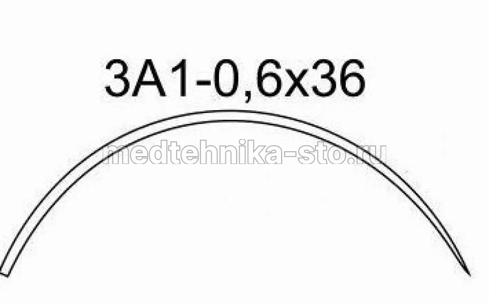 Игла хирургическая 3А1-0,6х36