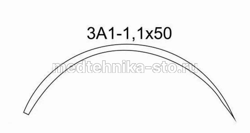 Игла хирургическая 3А1-1,1х50