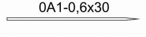 Игла хирургическая 0А1-0,6х30