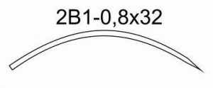 Игла хирургическая 2В1-0,8х32