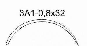 Игла хирургическая 3А1-0,8х32