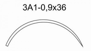 Игла хирургическая 3А1-0,9х36