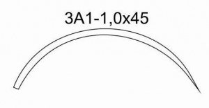 Игла хирургическая 3А1-1,0х45