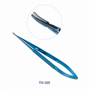 Иглодержатель м/х титан, с замком, изогнутый 1,2 мм/180 мм